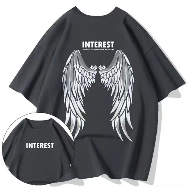 2023 Summer Men Cotton T-Shirt Funny Cartoon Fashion Oversized Short Sleeved Loose Anime Casual T-Shirt Streetwear Tops Tees 8X