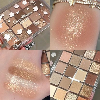 24H Shipping Palette Pearly Eyeshadow Glitter Earth Color Eyeshadows Shiny Eye Shadow Pallet Makeup Pigmentos Para Ojos Cosmeti