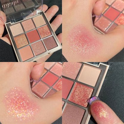 24H Shipping Palette Pearly Eyeshadow Glitter Earth Color Eyeshadows Shiny Eye Shadow Pallet Makeup Pigmentos Para Ojos Cosmeti