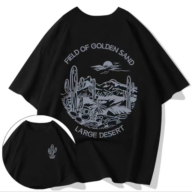 2023 Summer Men Cotton T-Shirt Funny Cartoon Fashion Oversized Short Sleeved Loose Anime Casual T-Shirt Streetwear Tops Tees 8X