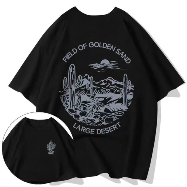 2023 Summer Men Cotton T-Shirt Funny Cartoon Fashion Oversized Short Sleeved Loose Anime Casual T-Shirt Streetwear Tops Tees 8X