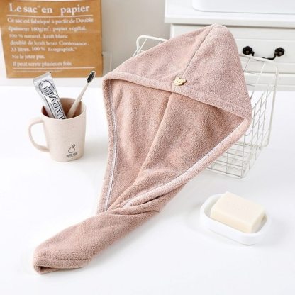 Women Hair Drying Hat Quick-dry Microfiber Hair Towel Cap Hat Bath Hat Solid Towel Cap Super Absorption Turban Hair Dry Cap