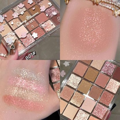 24H Shipping Palette Pearly Eyeshadow Glitter Earth Color Eyeshadows Shiny Eye Shadow Pallet Makeup Pigmentos Para Ojos Cosmeti