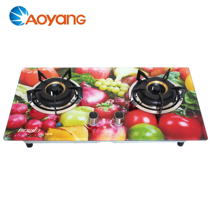 Qualified gas stove tempered glass hot sale build in gas stove 3 burner industrial gas burners cooker