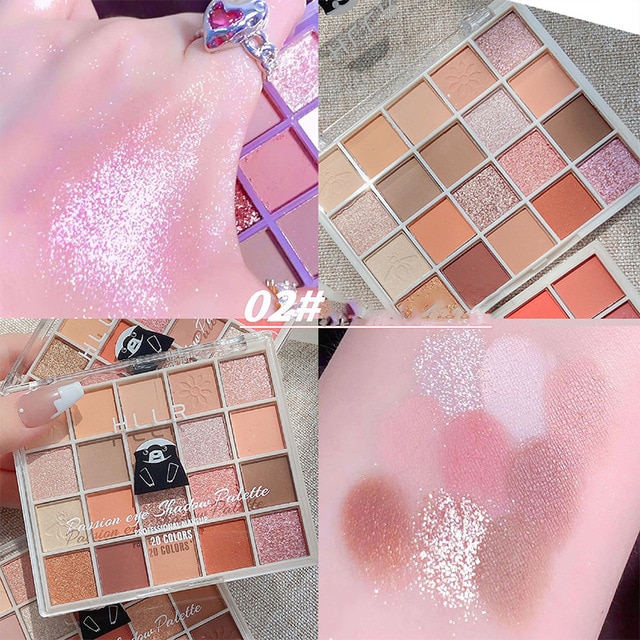 24H Shipping Palette Pearly Eyeshadow Glitter Earth Color Eyeshadows Shiny Eye Shadow Pallet Makeup Pigmentos Para Ojos Cosmeti