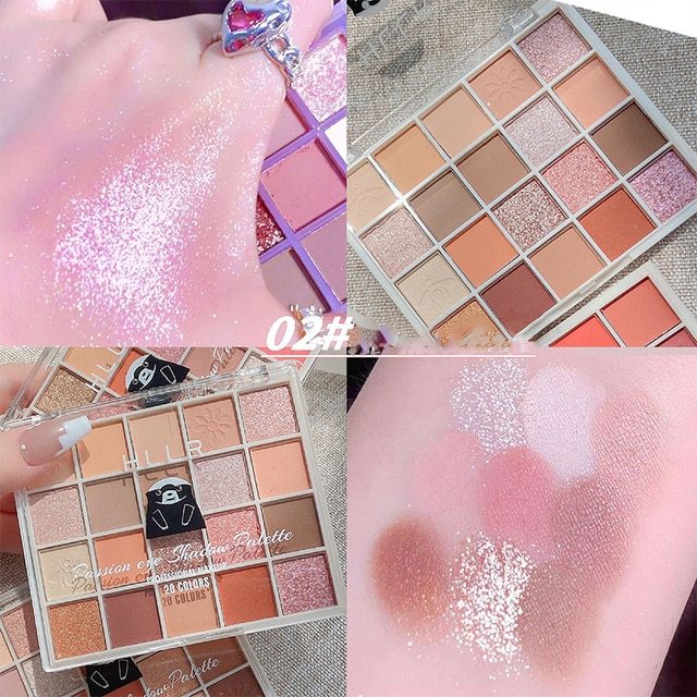 24H Shipping Palette Pearly Eyeshadow Glitter Earth Color Eyeshadows Shiny Eye Shadow Pallet Makeup Pigmentos Para Ojos Cosmeti