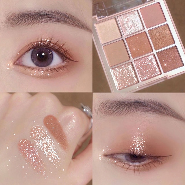 24H Shipping Palette Pearly Eyeshadow Glitter Earth Color Eyeshadows Shiny Eye Shadow Pallet Makeup Pigmentos Para Ojos Cosmeti