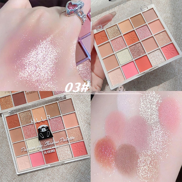 24H Shipping Palette Pearly Eyeshadow Glitter Earth Color Eyeshadows Shiny Eye Shadow Pallet Makeup Pigmentos Para Ojos Cosmeti