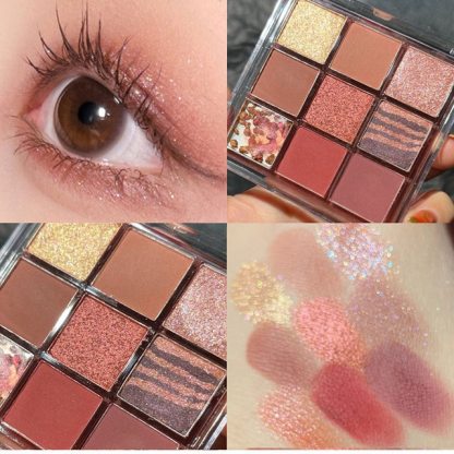 24H Shipping Palette Pearly Eyeshadow Glitter Earth Color Eyeshadows Shiny Eye Shadow Pallet Makeup Pigmentos Para Ojos Cosmeti