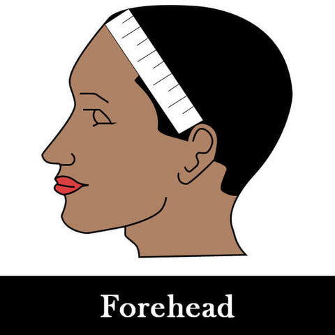 measure accross forehead