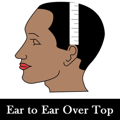 measure ear to ear over the top