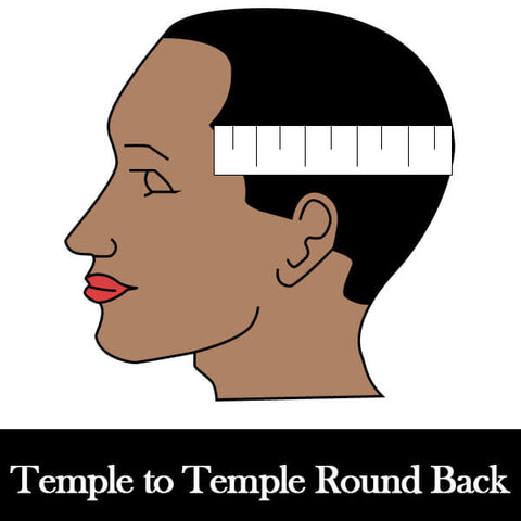 measure temple to temple round back