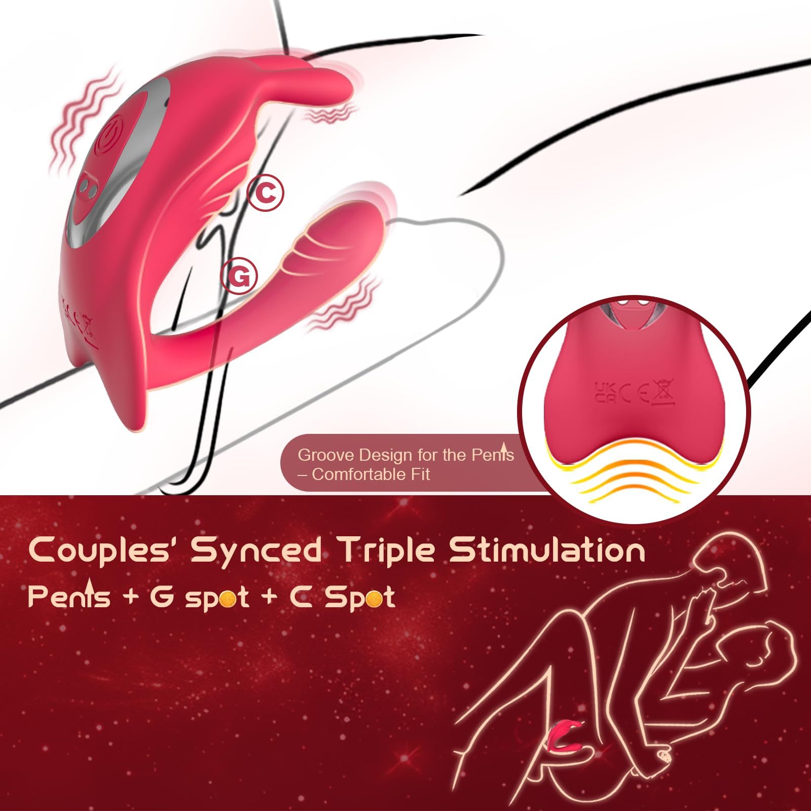 🏆2025 Hot Selling Sex Toys-App Remote Control Wearable Vibrator for Couples
