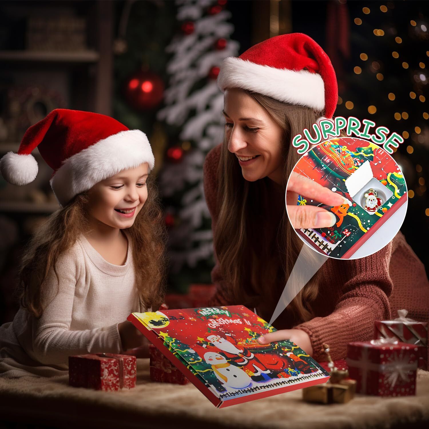 DIY 24 Days Christmas Countdown Calendar Bracelets Set