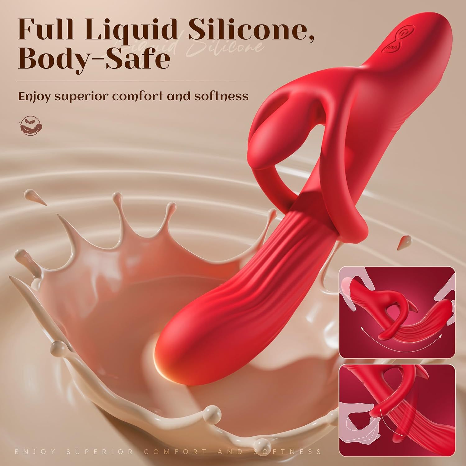 🔥Hot sale!🐰luxurious rabbit massager-9 rotary vibrators, 9 vibration modes.G-spot vibrator