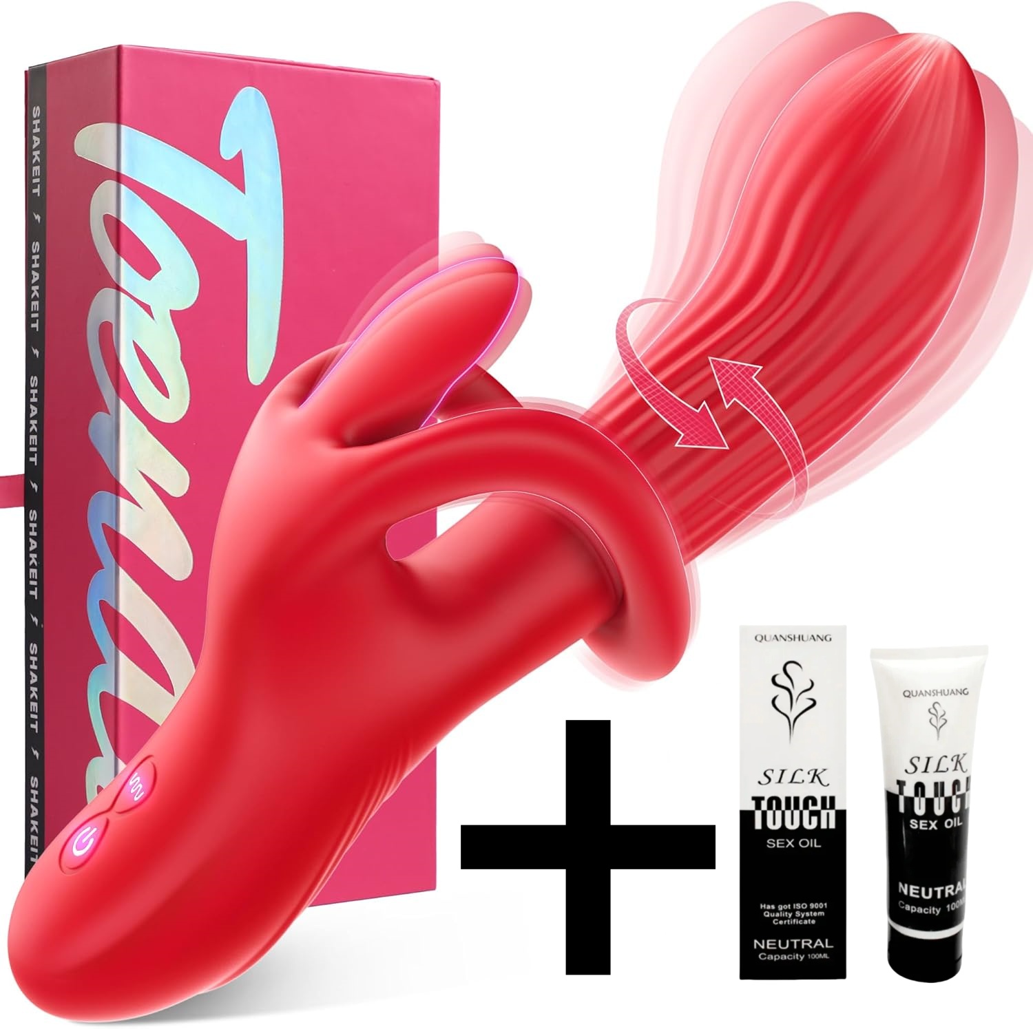 🔥Hot sale!🐰luxurious rabbit massager-9 rotary vibrators, 9 vibration modes.G-spot vibrator