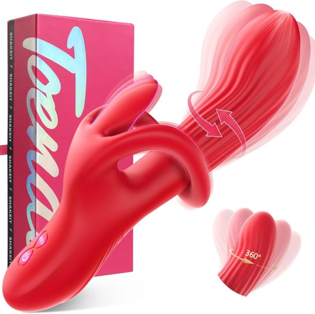 🔥Hot sale!🐰luxurious rabbit massager-9 rotary vibrators, 9 vibration modes.G-spot vibrator