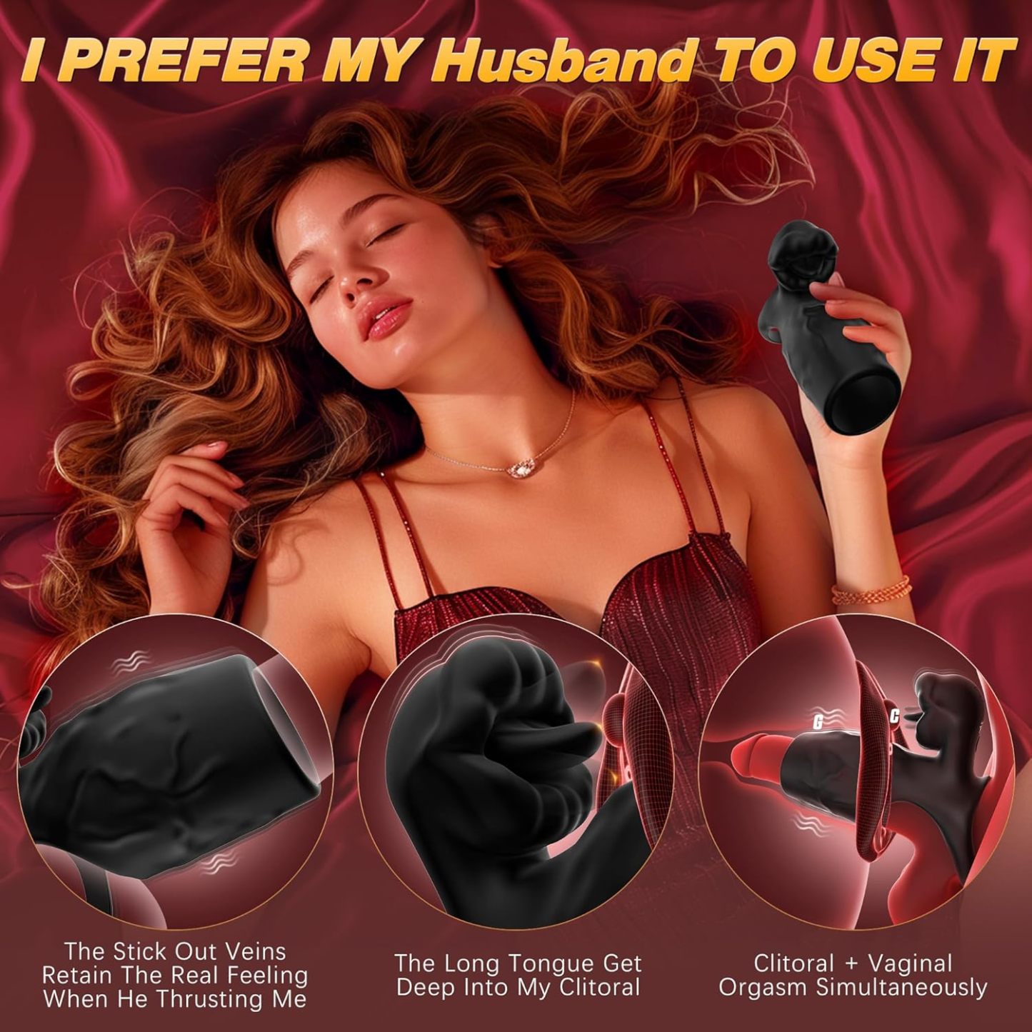 🔥2025 Innovative Products💥- 👑Tongue Licking Penis Sleeve💖
