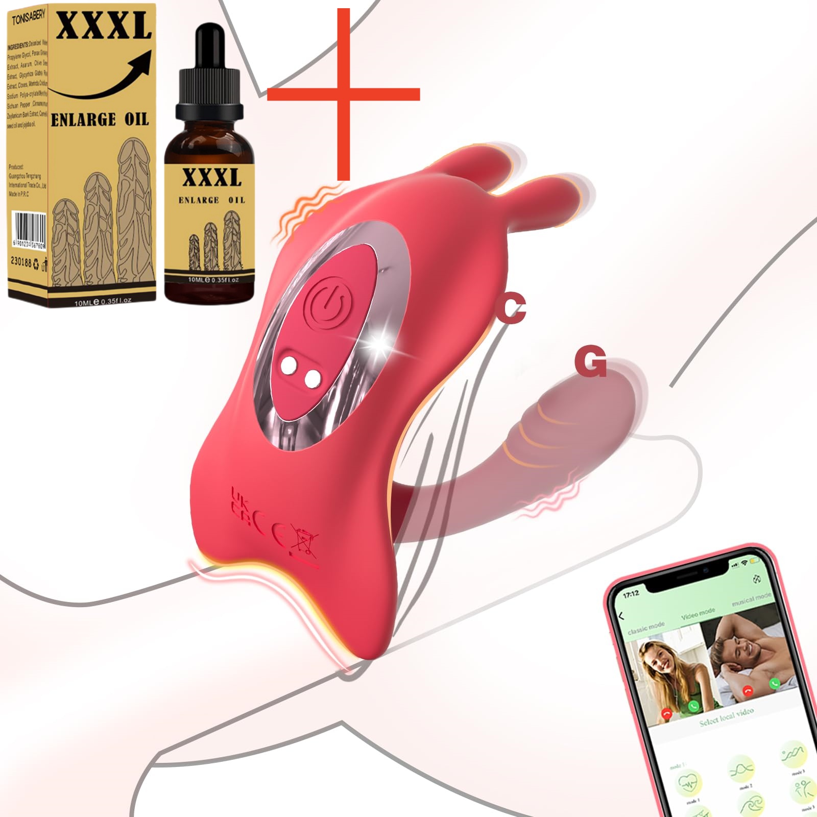 🏆2025 Hot Selling Sex Toys-App Remote Control Wearable Vibrator for Couples