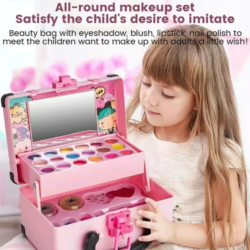 (🔥RECOMMEND 2023 BEST GIFT TO FAMILY🔥)Kids Washable Makeup Beauty Kit