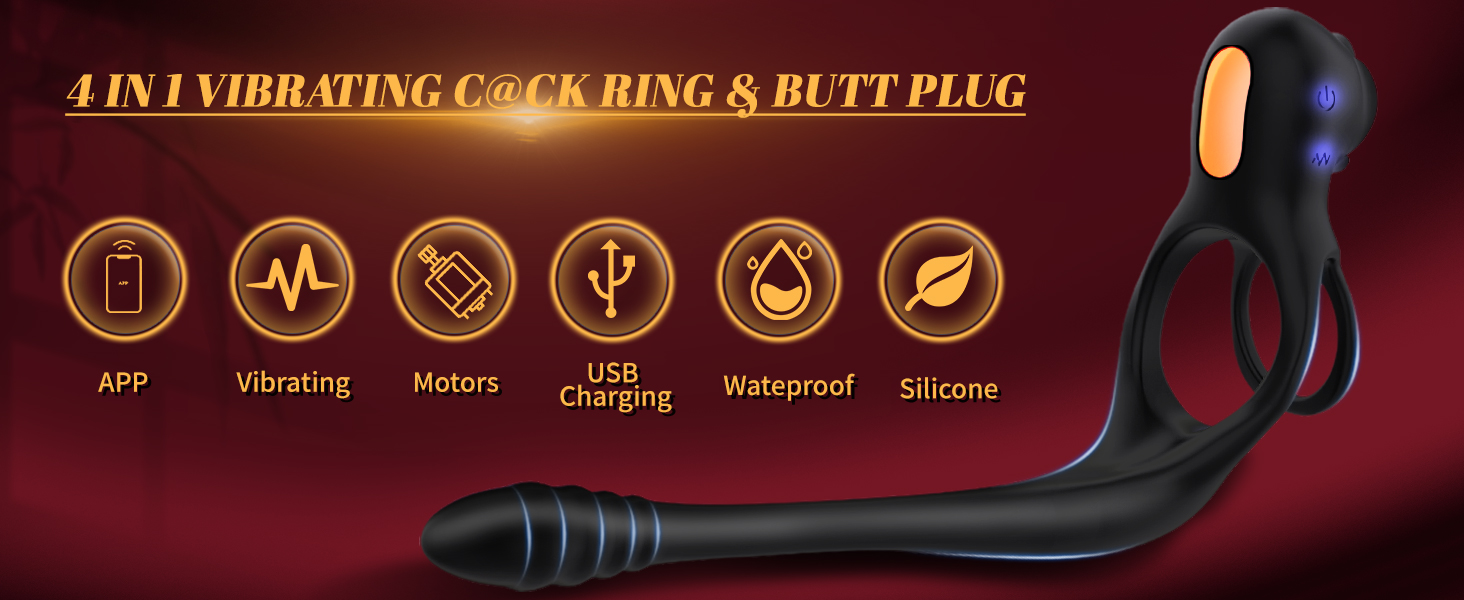 4 in 1 Vibrating C0ck Ring