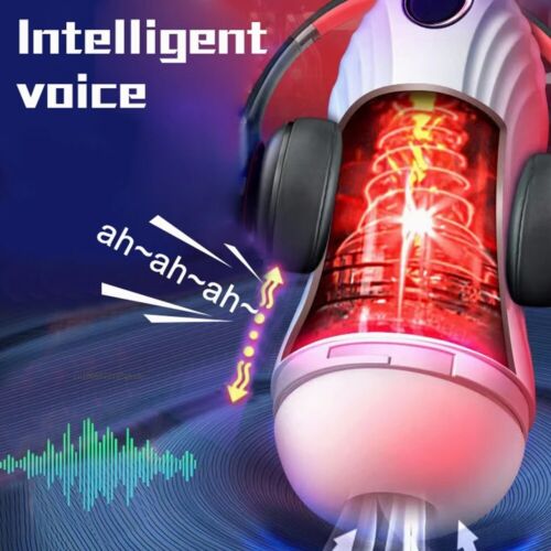 男性自慰器自动口交免提吸盘抚摸男士性玩具 - 图片 3 of 13