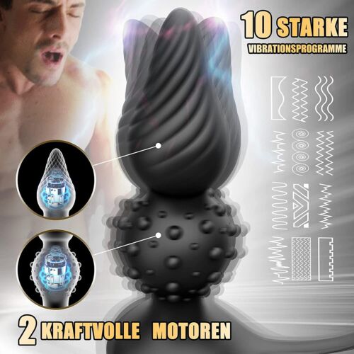 肛门振动器阴茎公鸡环对接插头男性前列腺按摩器性玩具男士 - 图片 7 of 15