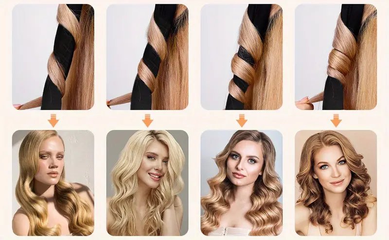 heatless curling rod headband no heat silk ribbon curling rod hair roller curls with hair claw clip diy lazy natural soft wave hair rollers styling tool for sleep in overnight details 8