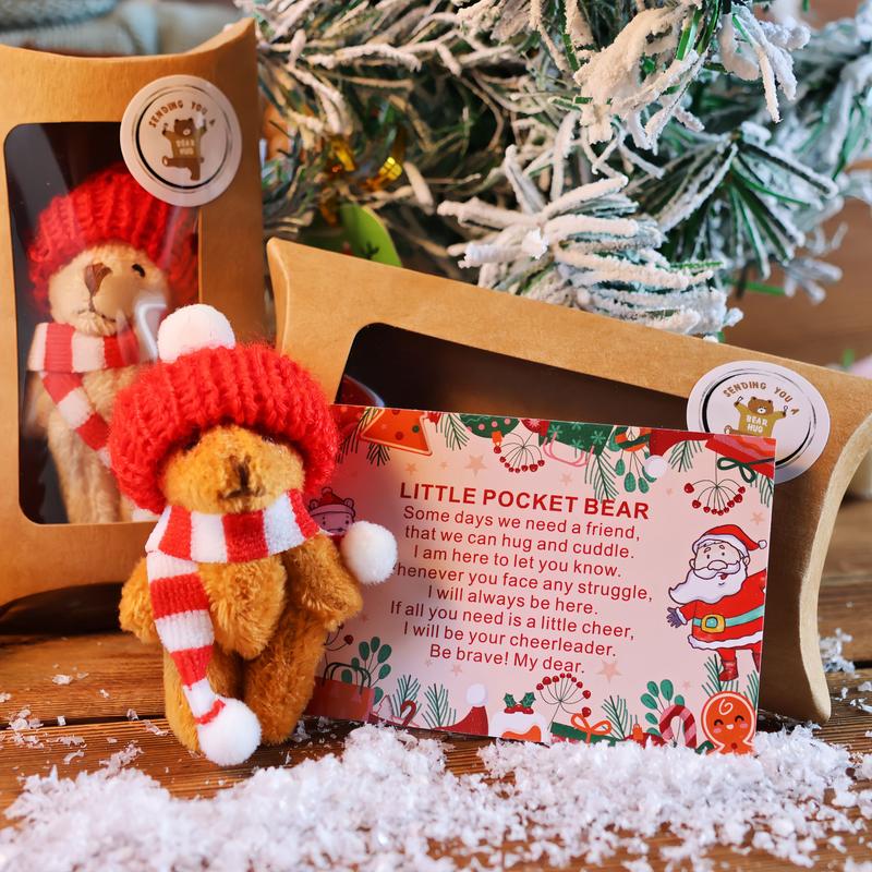 Christmas Mini Stuffed Teddy Bear in Box