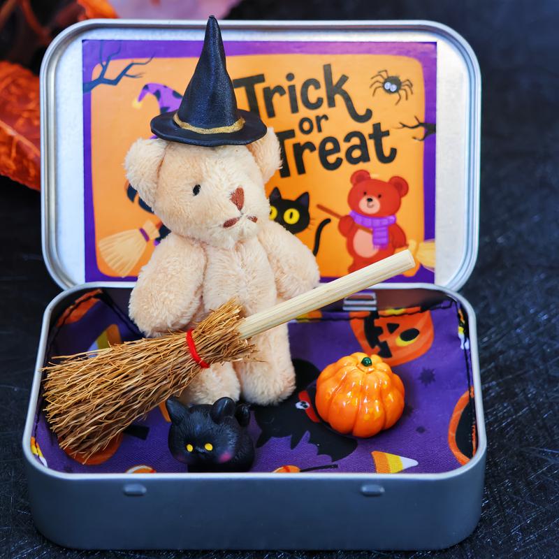 🎃🐻Halloween Bear in a Box for Trick or Treat✨