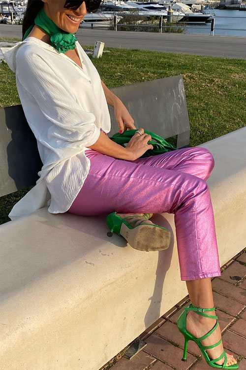 Kathiadress  Multicolor Casual Manhattan Pocket Trousers