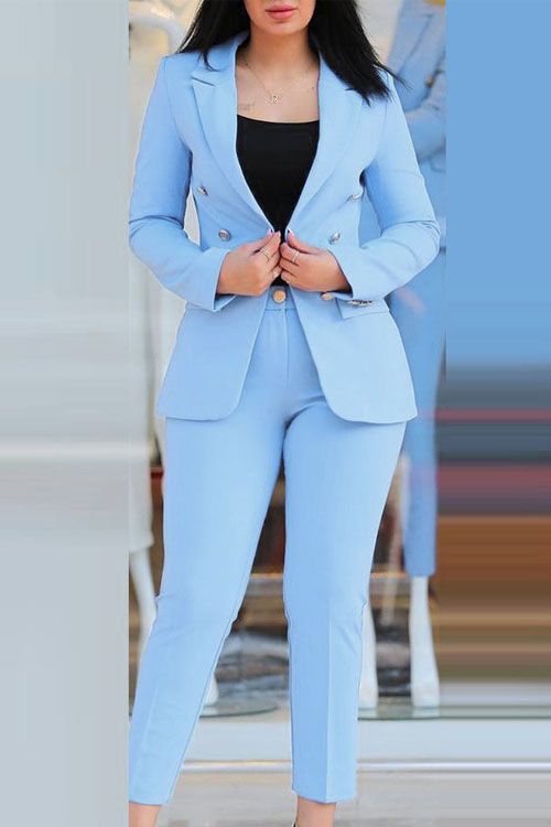 Nonnadress Solid Color Casual Fashion Business Suit