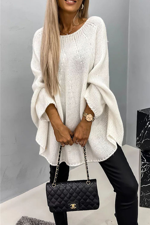 Nonnadress Cape poncho style fashionable knitted shawl sweater