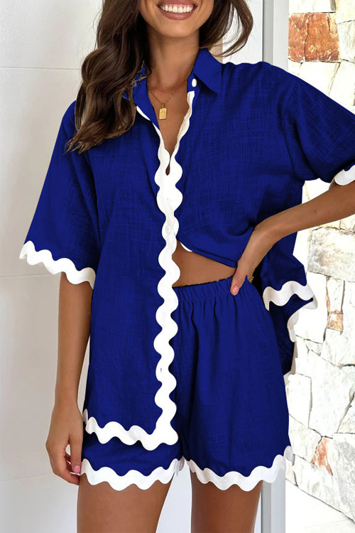 Nonnadress Simple and fashionable short shirt casual suit