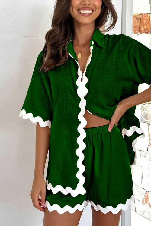 Nonnadress Simple and fashionable short shirt casual suit