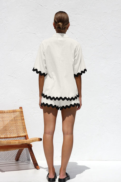 Nonnadress Simple and fashionable short shirt casual suit