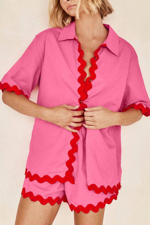 Nonnadress Simple and fashionable short shirt casual suit