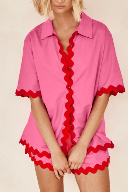 Nonnadress Simple and fashionable short shirt casual suit