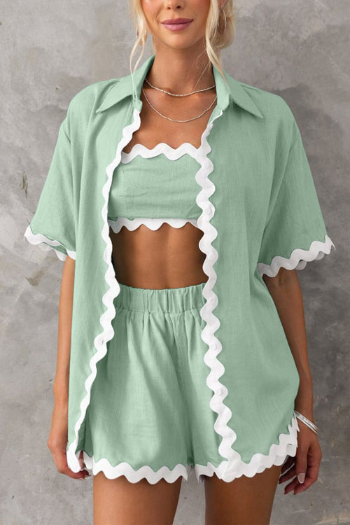 Nonnadress Simple and fashionable short shirt casual suit