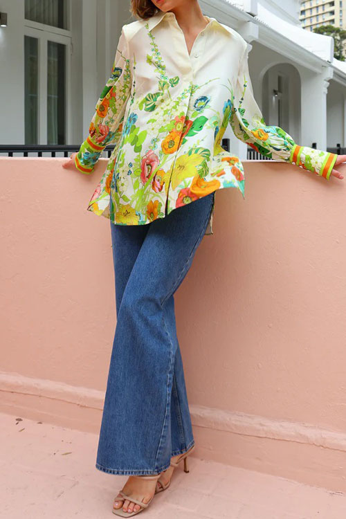 Nonnadress Printed Holiday Long Sleeve Two Piece Casual Trouser Set