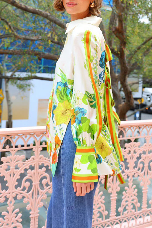 Nonnadress Printed Holiday Long Sleeve Two Piece Casual Trouser Set