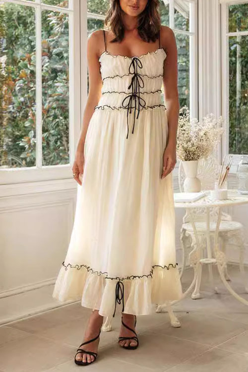 Nonnadress Temperament Strapless Splicing Dress