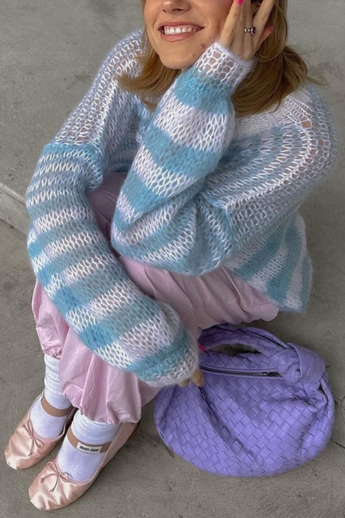 Nonnadress Sweet Fresh Slouchy Pullover Knit Sweater