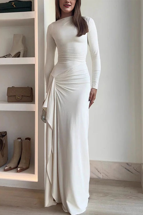 Nonnadress Autumn Winter Casual Lace-Up Stretch Dress