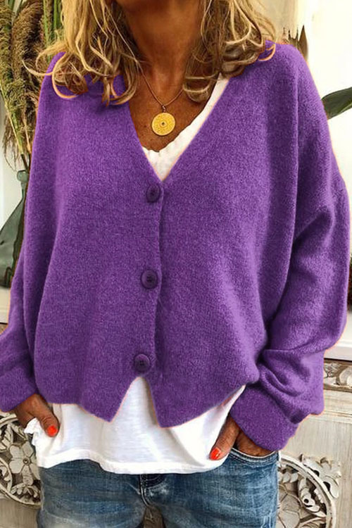 Nonnadress Autumn and Winter Casual Loose Knit Cardigan