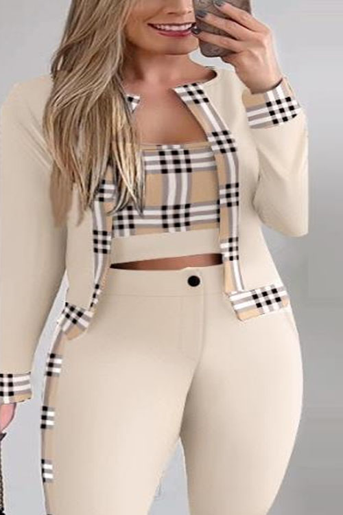 Nonnadress Vest cardigan and leggings three-piece set