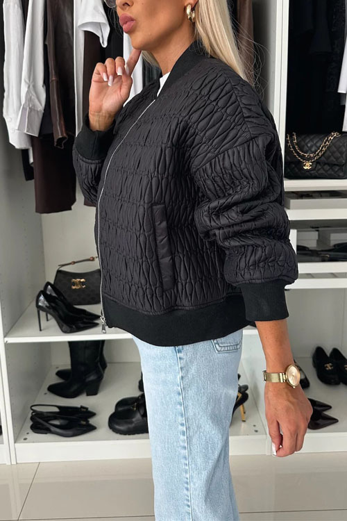 Nonnadress Embroidered Zip Jacket Stand Collar Cotton Coat Jacket