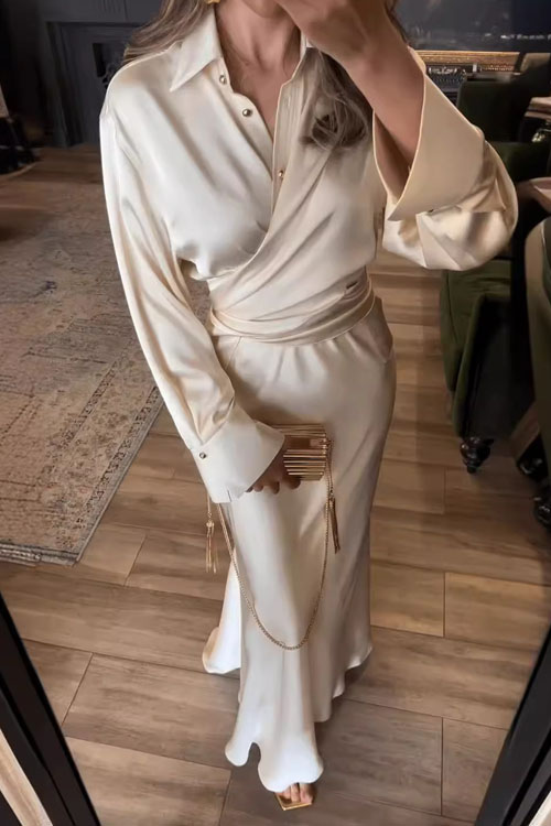 Nonnadress Elegant Fashionable Casual Two-piece Skirt Set