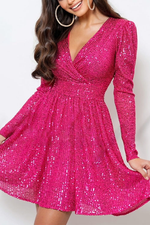 Nonnadress Sequin Casual Fashionable Loose Dress