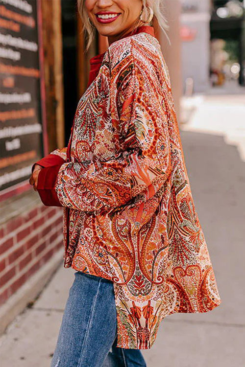 Nonnadress Retro Printed Loose Street Fashion Shirt top